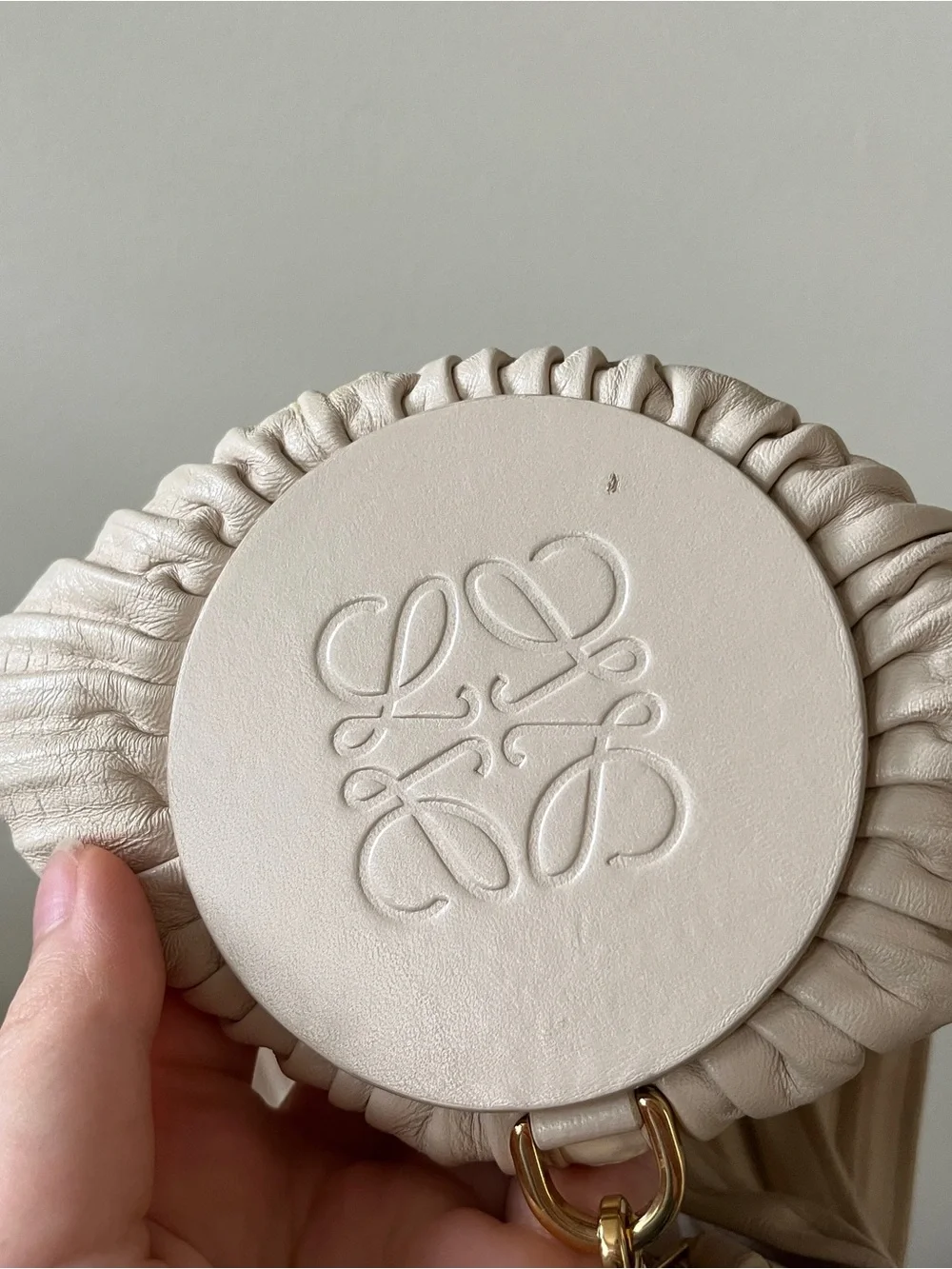 Loewe Bracelet Pouch Bag in Ivory